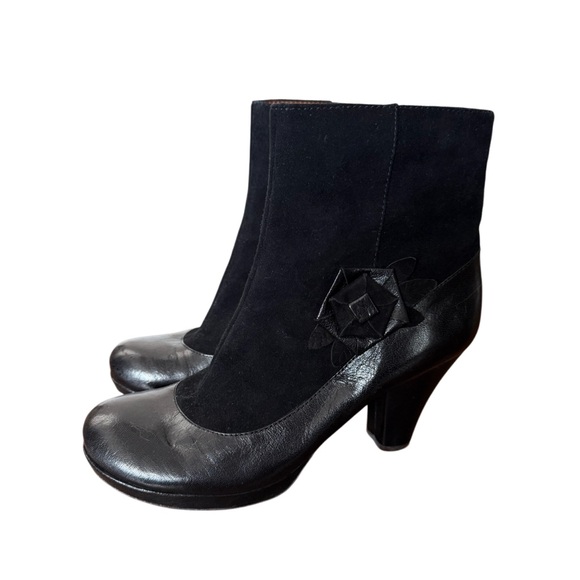 Anthropologie Naya Black Breeze Women's Leather/Suede Ankle Boots-Size 9.5 - Picture 3 of 11